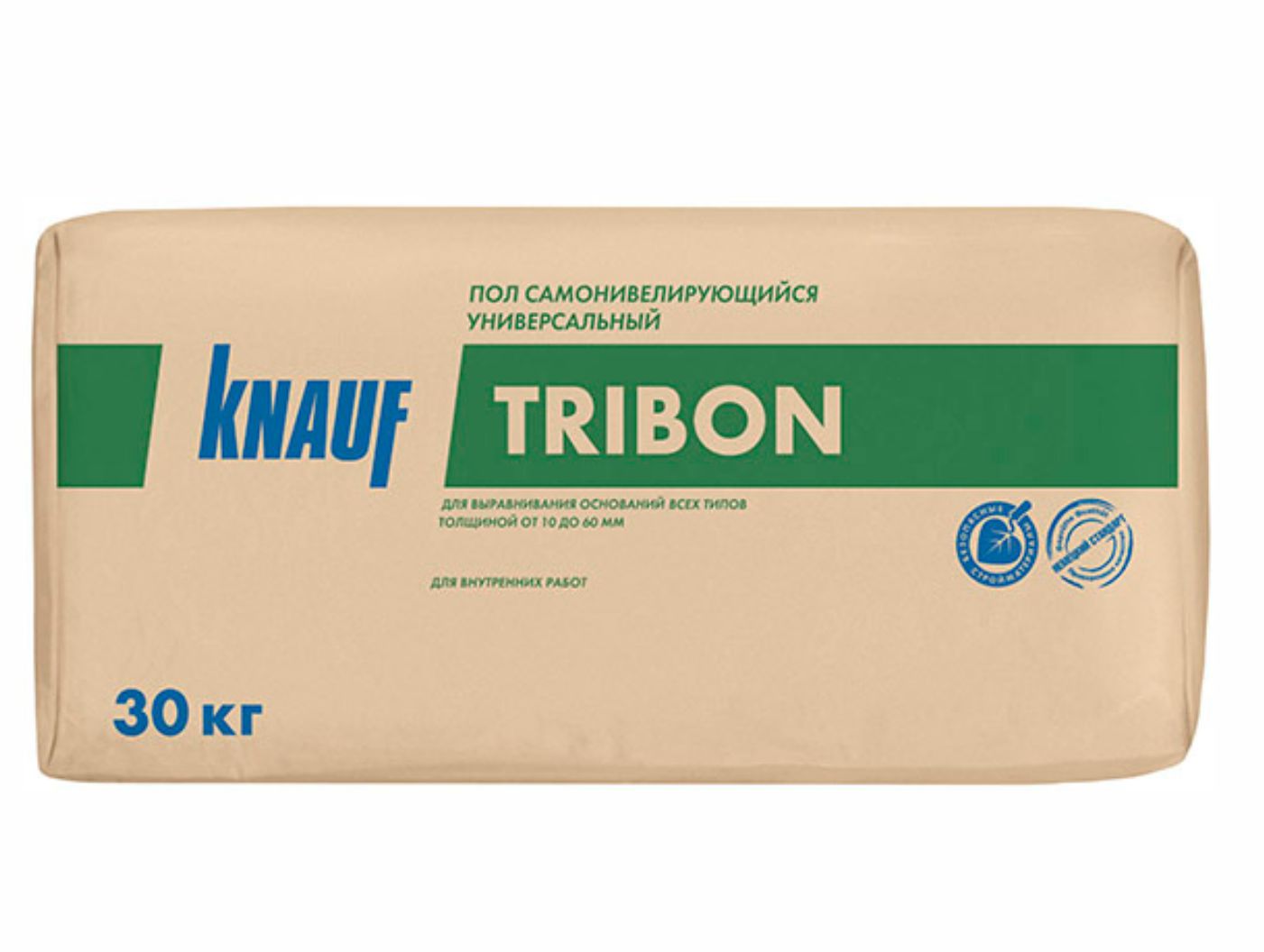 УЦЕНКА Наливной пол самовыравнивающийся 10-60мм 16МПа 6ч TRIBON KNAUF 30кг , рис. 1