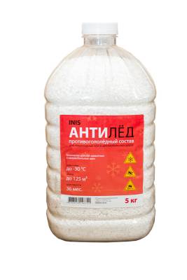 Противогололедный состав до -30С Антилед INIS 5кг, рис. 1