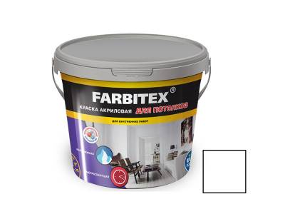 Краска акриловая интерьерная для потолка FARBITEX 13кг, рис. 1