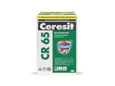 Гидроизоляция цементная обмазочная CR 65 WATERPROOF CERESIT 20кг, рис. 1