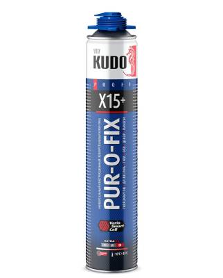 Клей-пена конструкционная всесезонная профессиональная (-10С...+35С) PROFF PUR‑O‑FIX X15+ KUDO 850мл , рис. 1
