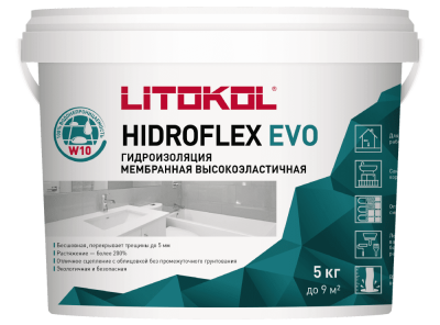 Смесь гидроизоляционная HIDROFLEX 10кг LITOKOL, рис. 1