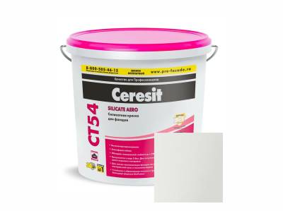 Краска в/д силикат д/нар. работ CT 54/15 RAL 7045 15л (24) CERESIT Россия, рис. 1