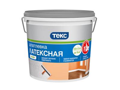 УЦЕНКА Шпаклевка латексная до 1мм ПРОФИ ТЕКС 5кг, рис. 1