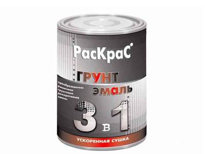 ЭКОНОМ Грунт-Эмаль ПО РЖАВЧИНЕ темно-зеленый RAL 6005 1,9кг (6) Раскрас (КВИЛ), рис. 1