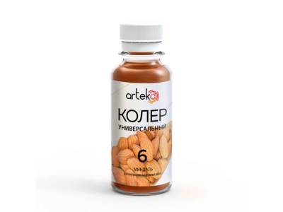 Паста колеровочная бутылка ПЭТ 06 миндаль 0,1кг (108) АРТЭКО, рис. 1