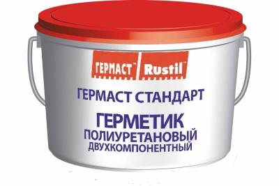 Герметик полиуретановый двухкомпонентный Гермаст 2К серый 16,5кг, рис. 1