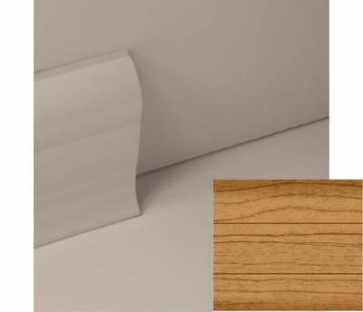 Плинтус ПВХ 58мм с мягким краем 2,5м 045 T-PLAST, рис. 1