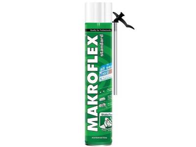 Пена монтажная всесезонная бытовая стандартная (-10C...+35C) ShakeTec MAKROFLEX 750мл (16), рис. 1
