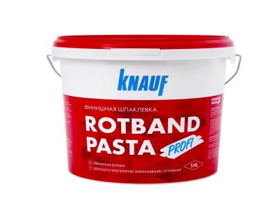 УЦЕНКА Шпаклевка полимерная финишная до 2мм РОТБАНД ПАСТА ПРОФИ KNAUF 5кг (120), рис. 1