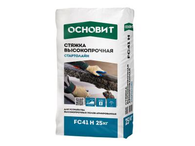 УЦЕНКА Стяжка пола армир. 20-200мм 30МПа 12ч СТАРТОЛАЙН FC41 H ОСНОВИТ 25кг(60), рис. 1