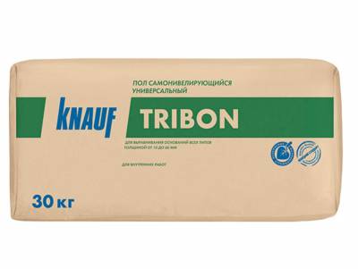 УЦЕНКА Наливной пол самовыравнивающийся 10-60мм 16МПа 6ч TRIBON KNAUF 30кг , рис. 1