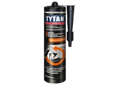 Герметик каучуковый для кровли прозрачный 310мл TYTAN Professional (12), рис. 1