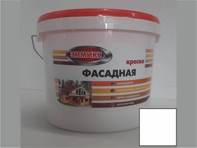Краска акриловая фасадная моющаяся RAL 7040 ЭММИКС КВИЛ 16л/25,8кг, рис. 1