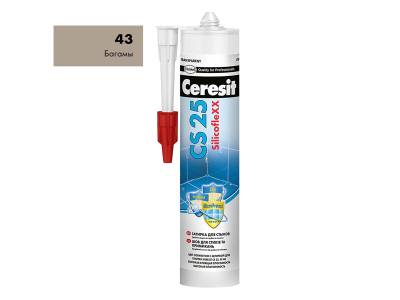 Герметик силиконовый затирка противогрибковый багамы CS 25 MicroProtect CERESIT 280мл (12), рис. 1