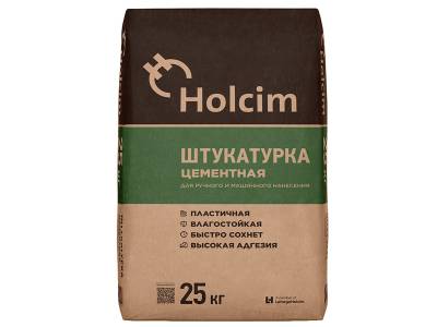 Штукатурка цементная 5-30мм HOLCIM 25кг (56), рис. 1