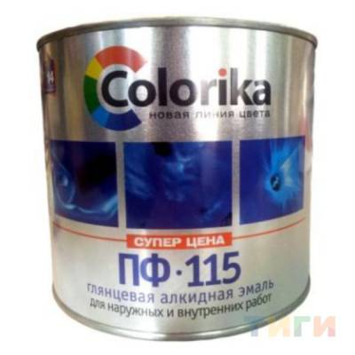Эмаль ПФ-115 зеленый 2,5кг (6) Colorika, рис. 1