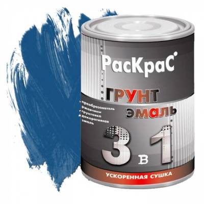 Грунт-Эмаль ПО РЖАВЧИНЕ синий 1,9кг (6) Раскрас, рис. 1