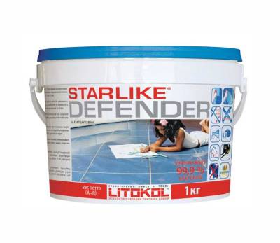 Затирка д/швов эпоксидная STARLIKE Defender С.470 BIANKO ASSOLUTO 1кг LITOKOL, рис. 1