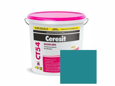 Краска в/д силикат д/нар. работ CT 54/15 транспар. RAL 5021 15л (24) CERESIT Россия, рис. 1