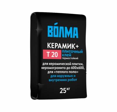 УЦЕНКА Клей д/плитки д/внутр. и наруж. работ ВОЛМА-КЕРАМИК на цементном вяжущем С1 25кг (48) ВОЛМА,, рис. 1