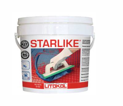 Затирка д/швов эпоксидная STARLIKE C.490 нейтральн. серо-бежевый 5кг LITOKOL, рис. 1