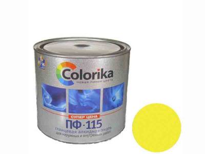 Эмаль ПФ-115 желтый 1,8кг (6) Colorika, рис. 1