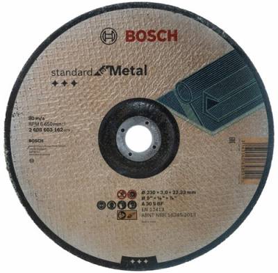 Круг абразивный отрезной по металлу 230*3,0*22 BOSCH, рис. 1