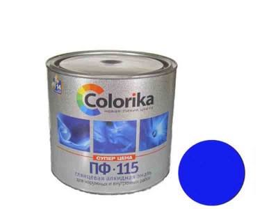 Эмаль ПФ-115 синий 0,8кг (14) Colorika, рис. 1