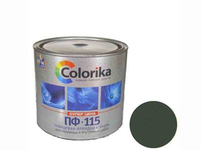 Эмаль ПФ-115 зеленый 1,8кг (6) Colorika, рис. 1
