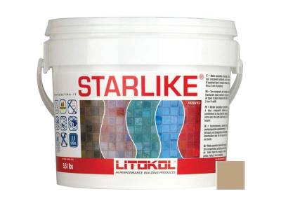 Затирка для плитки эпоксидная до 15мм STARLIKE LITOKOL C.490 серо-бежевый 2,5кг , рис. 1