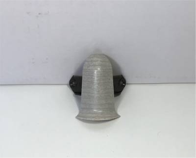 Угол ПВХ плинтуса наружный 55 253 Ясень серый КЛАССИК IDEAL, рис. 1