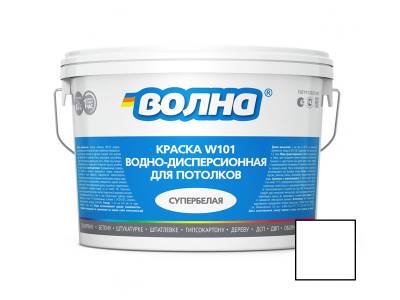 Краска акриловая интерьерная для потолка W101 ВОЛНА 14кг, рис. 1