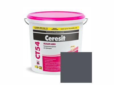 Краска в/д силикат д/нар. работ CT 54/15 транспар. RAL 6036 15л (24) CERESIT Россия, рис. 1