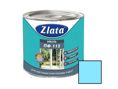 Эмаль ПФ-115 св.голубой 0,8кг (6) Zlata, рис. 1