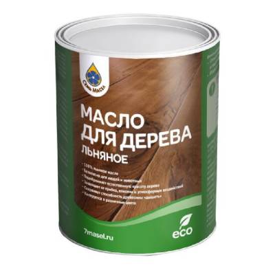 Масло для дерева льняное 0,2л Семь Масел, рис. 1