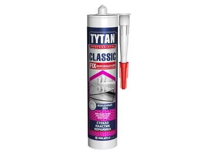 Клей монтажный универсальный прозрачный Classic Fix 310мл TYTAN Professional (12), рис. 1