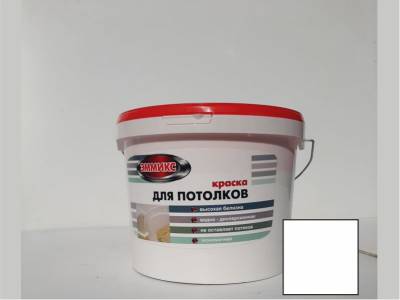 Краска акриловая интерьерная для потолка белая ЭММИКС КВИЛ 14кг, рис. 1