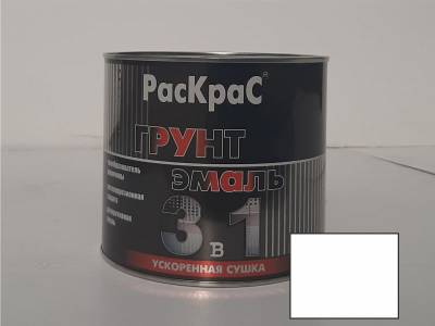 Грунт-Эмаль ПО РЖАВЧИНЕ белый 1,9кг (6) Раскрас, рис. 1