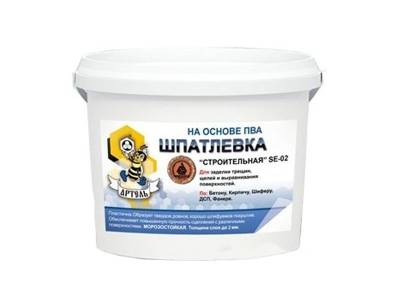 Шпаклевка полимерная до 2мм на основе ПВА СТРОЙТОРГ ведро 1,5кг (12), рис. 1