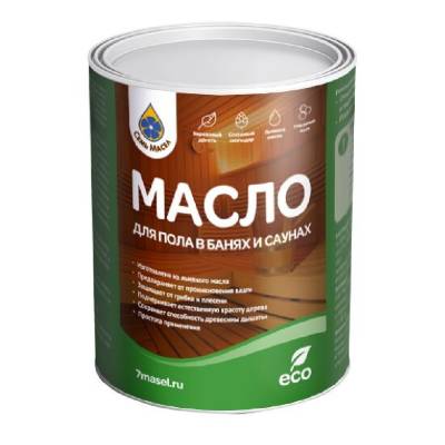 Масло для пола в банях и саунах 0,2л Семь Масел, рис. 1