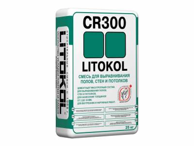Смесь для выравнивания полов, стен и потолков 2-30мм CR300 LITOKOL серый 25кг , рис. 1