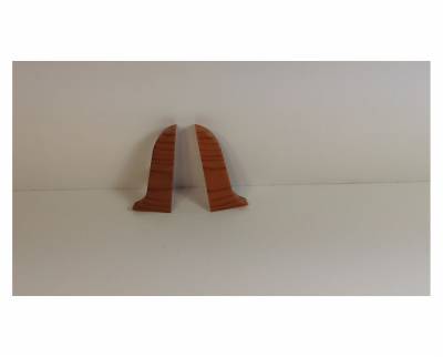 Заглушка ПВХ плинтуса левая 58мм текстурированная 067 Кемпас T-PLAST, рис. 1