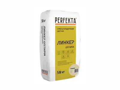 УЦЕНКА Смесь кладочная для кирпича шов 5-20мм 15МПа белый ЛИНКЕР ОПТИМА PERFEKTA 50кг, рис. 1