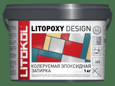 Затирка д/плитки эпоксид. до 15мм LITOPOXY DESIGN LITOKOL LD013 1 кг, рис. 1