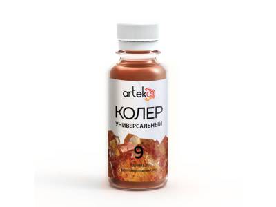 Паста колеровочная бутылка ПЭТ 09 карамель 0,1кг (108) АРТЭКО, рис. 1