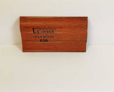 Плинтус ПВХ 86мм 2,5м Орех антик T-PLAST, рис. 1