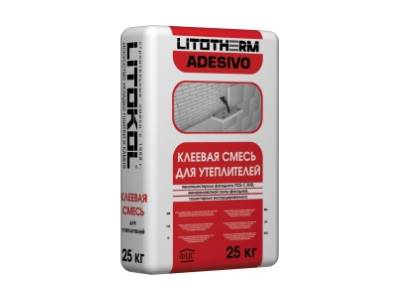 Клей для монтажа системы теплоизоляции LITOTHERM ADESIVO LITOKOL 25кг, рис. 1