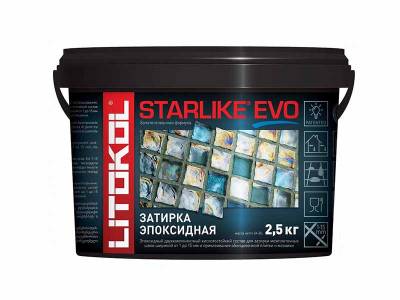 Затирка д/швов эпоксидная STARLIKE EVO S.102 BIANCO GHIACCIO 2,5кг LITOKOL, рис. 1